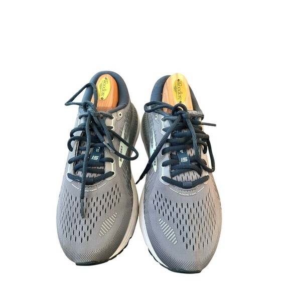 Brooks Women's Addiction GTS 15 Grey/ / Aqua Womens Running Shoes 8 XWide - Picture 3 of 16